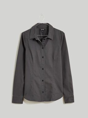 Madewell Charcoal Darted Button Up Shirt (Re)generated Chino